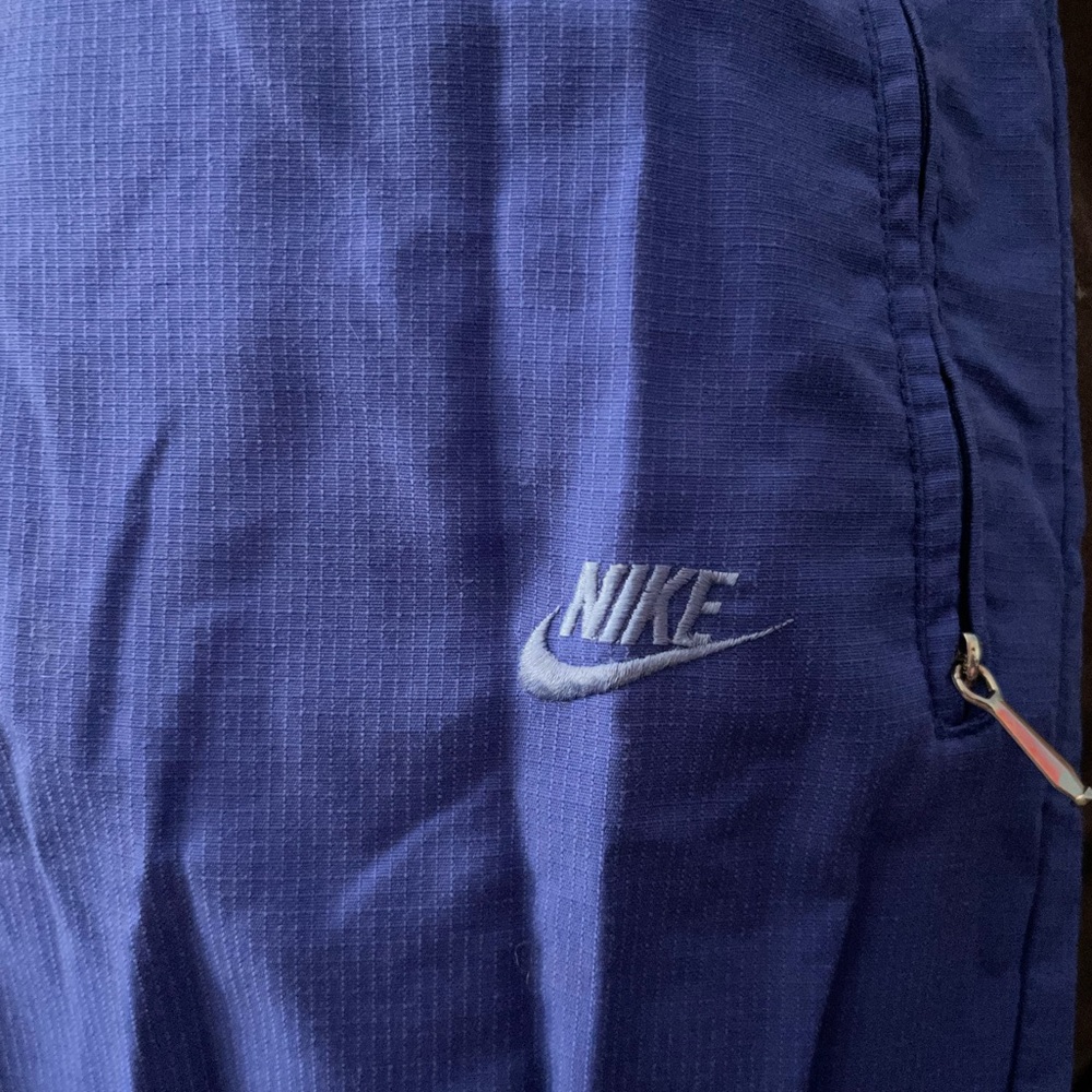 Vintage Nike Track Suit / Windbreaker Light Royal Blue Top & Bottom Medium - Picture 9 of 10